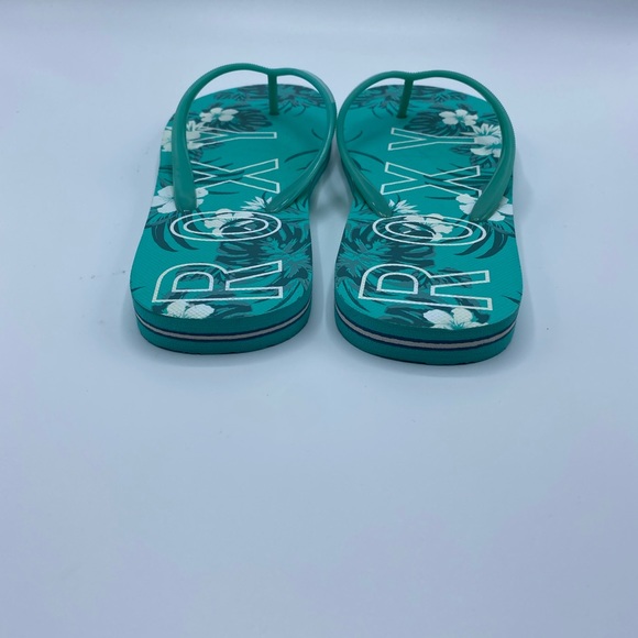 Roxy Flip Flops Womens Shoes Flats Size 9 Green - Picture 6 of 8